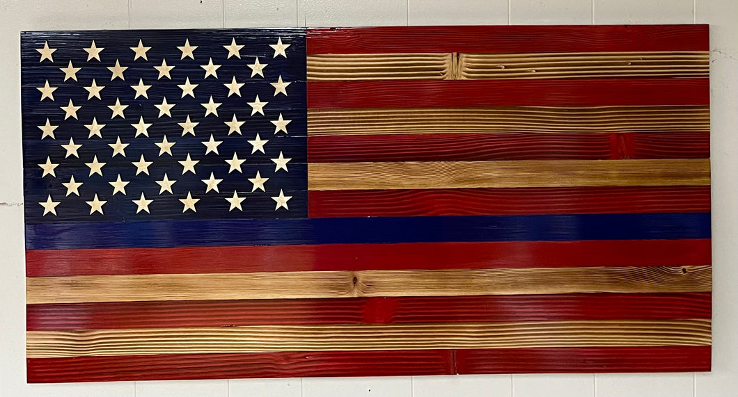 Red, Natural & Blue Blue Line - Old Glory