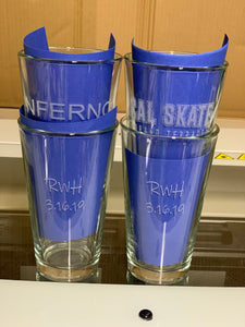 Custom pint glass - set of 4